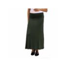 24/7 Comfort Apparel Solid Maxi Skirt