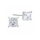 1/3 Ct. T.w. Princess White Diamond Platinum Stud Earrings