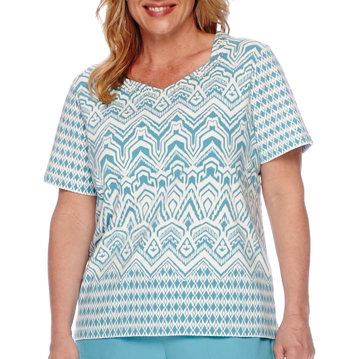 Alfred Dunner Cozumel Short-sleeve Monotone Tee - Plus