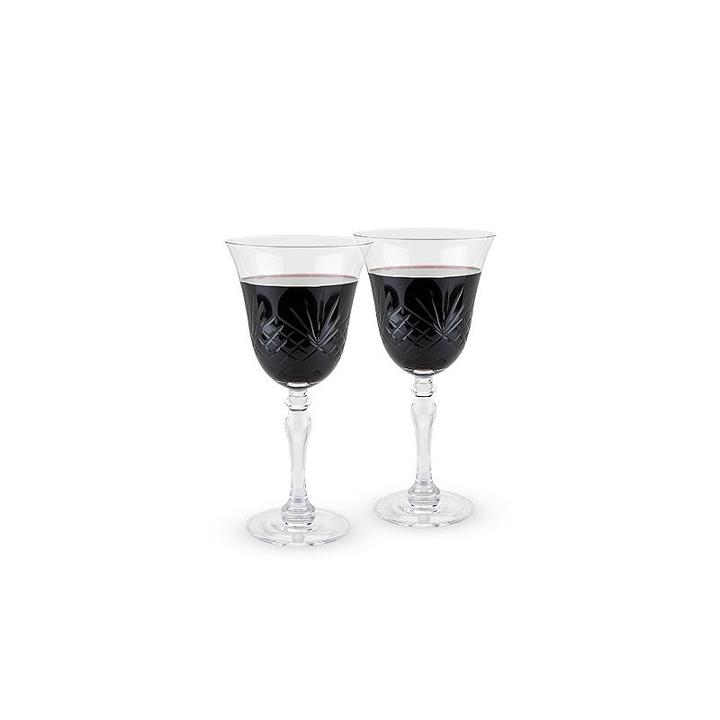 Chateau - Faceted Crystal Goblet By Twine