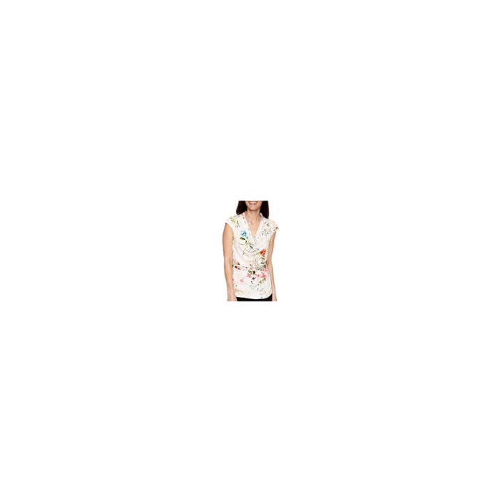 Worthington Sleeveless Draped-neck T-shirt - Petite
