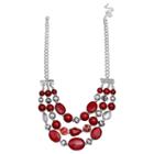 Mixit Clr 0717 Red Beaded Necklace