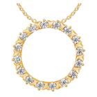 Womens 1/4 Ct. T.w. Genuine Diamond 10k Gold Pendant