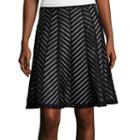 Worthington Spliced Flared Skirt