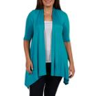 24/7 Comfort Apparel Superstar Cardigan Shrug - Plus