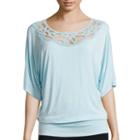 Alyx Dolman 3/4-sleeve Scoopneck Knit Top