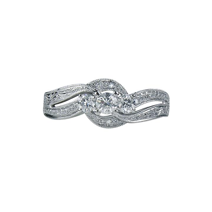 Limited Quantities 1/2 Ct. T.w. Diamond 3-stone Ring