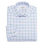 Collection By Michael Strahan Wrinkle-free Cotton Stretch Long Sleeve Woven Grid Dress Shirt