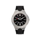 Croton Mens Black And White Stainless Steel Watch