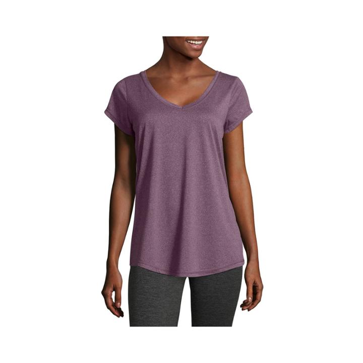 Xersion Short Sleeve V Neck T-shirt - Womens