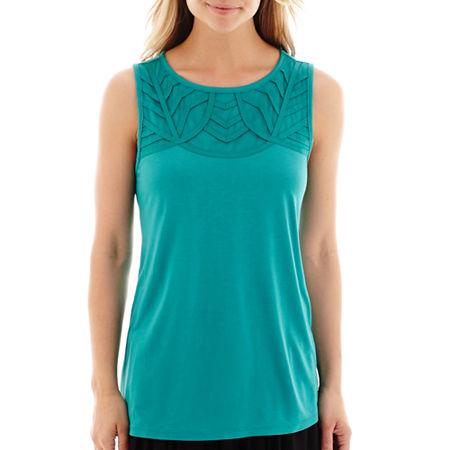 Liz Claiborne Soutache Tank Top