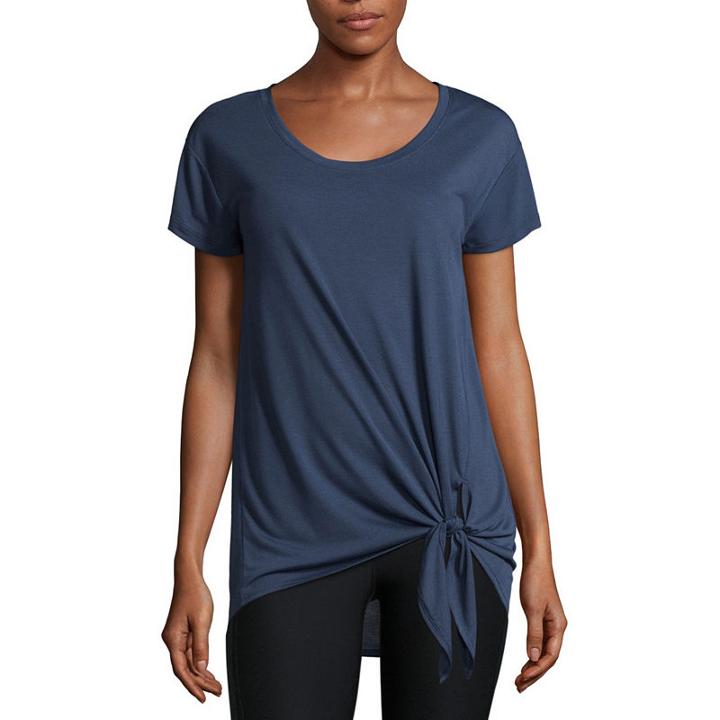 Xersion Studio Front Tie Tee- Talls