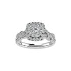 Cherished Hearts Womens 3/4 Ct. T.w. Round White Diamond 14k Gold Engagement Ring