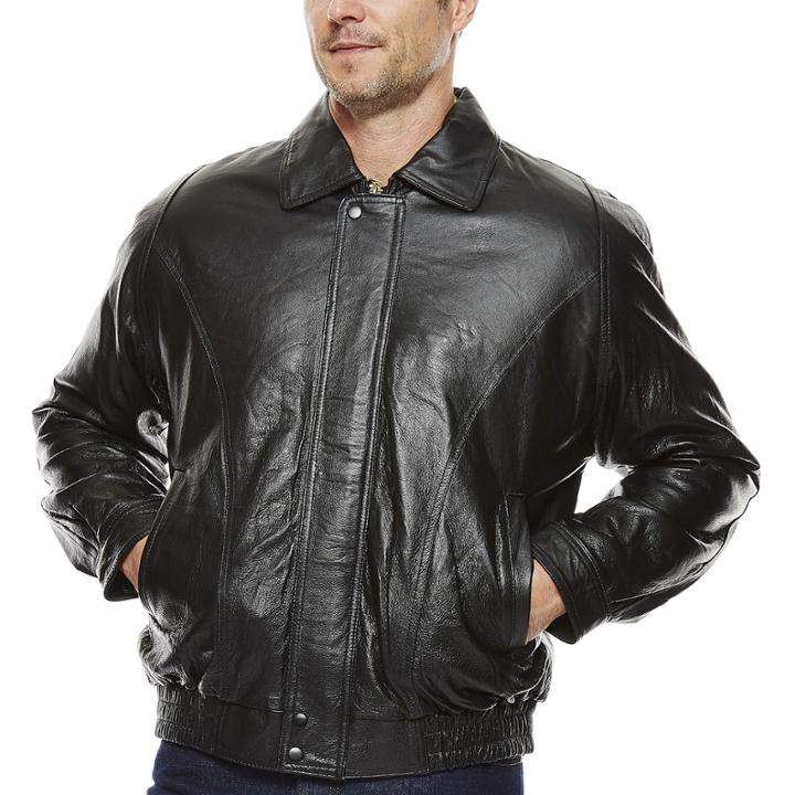 Pig Leather Bomber Jacket
