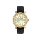 Worthington Ladies Black And Gold Tone Strap Watches