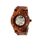 Earth Wood Grand Mesa Automatic Red Bracelet Watch Ethew3103