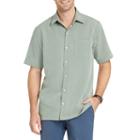 Van Heusen Short Sleeve Stripe Button-front Shirt-slim