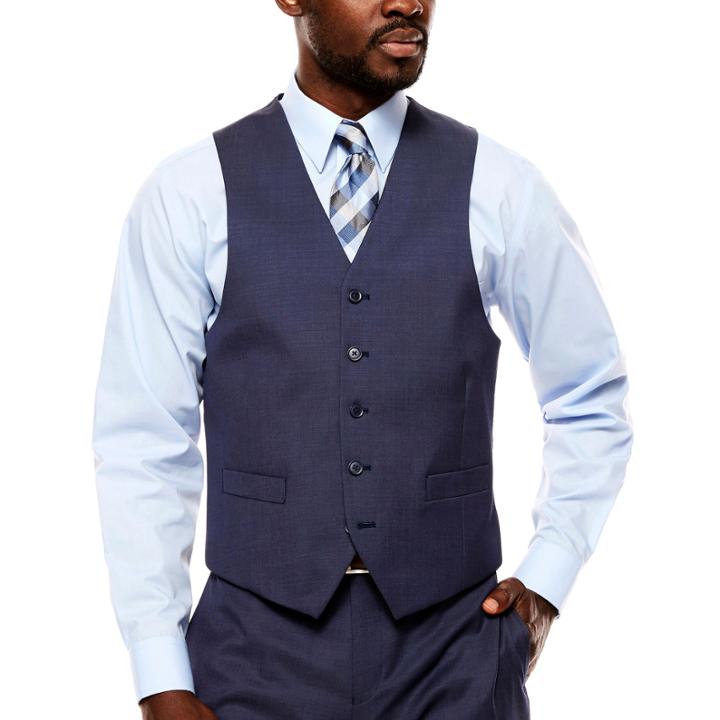 Collection By Michael Strahan Pin Dot Classic Fit Suit Vest