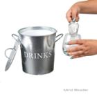 Mind Reader Metal Ice Bucket With Scooper, Silver