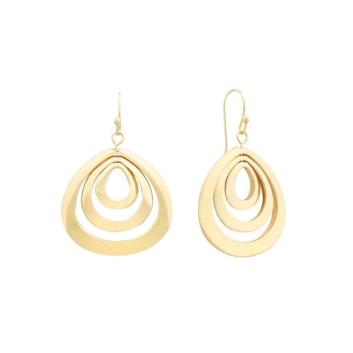 Liz Claiborne Orbital Gold-tone Earrings