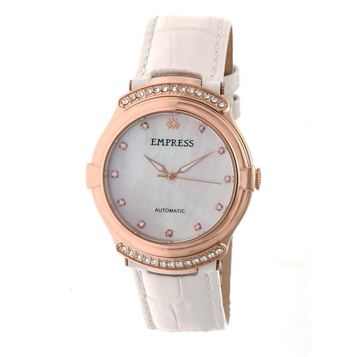 Empress Unisex White Strap Watch-empem2205