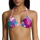 Social Angel Floral Triangle Swimsuit Top-juniors