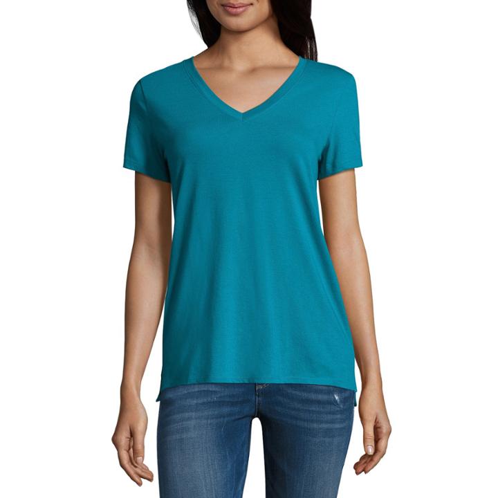 A.n.a V Neck Tee Solids