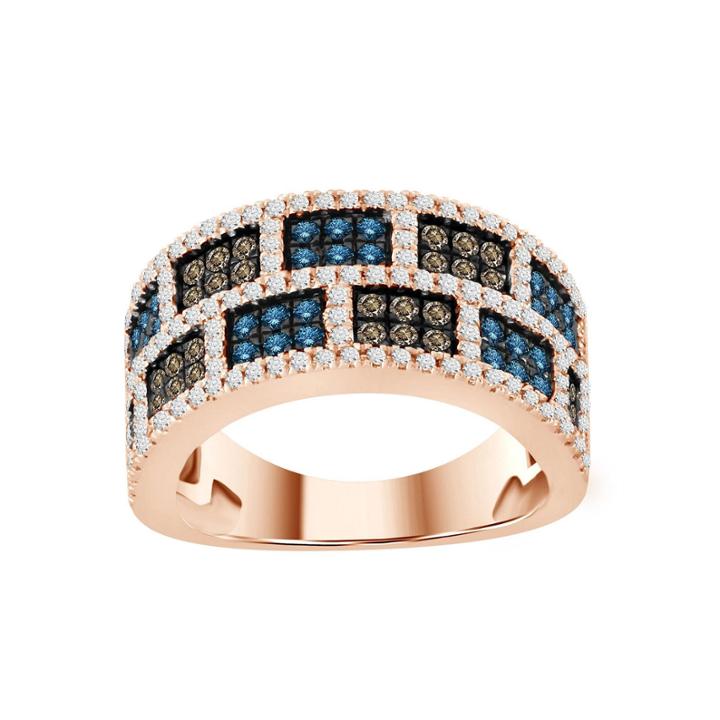Womens 1 1/4 Ct. T.w. White Diamond 10k Gold Band