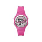 Marathon By Timex Womens Pink Resin Strap Digital Watch T5k771m6