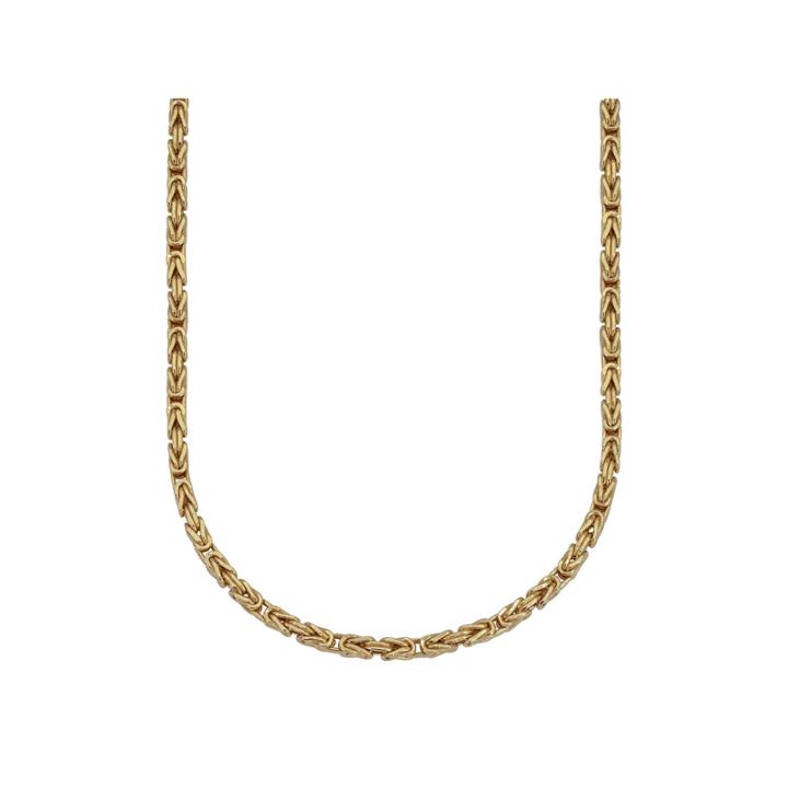 18k Yellow Gold 060 Gauge Byzantine Chain Necklace