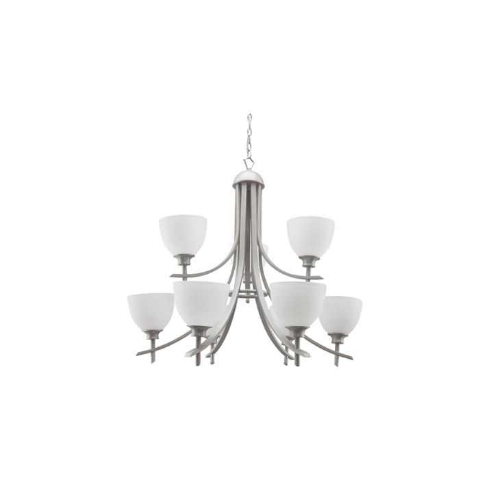 Kelsey 9-light Silver Chandelier