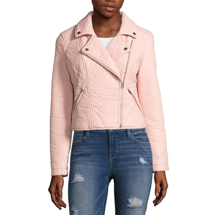 Belle + Sky&trade; Pleather Moto Jacket