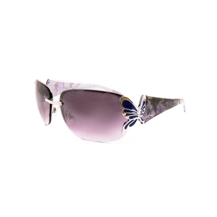 Fantas Eyes Half Frame Round Uv Protection Sunglasses-womens