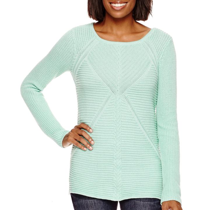 A.n.a Long-sleeve High-low Sweater