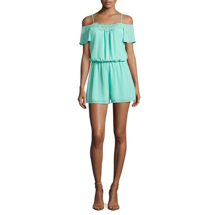 Decree Cold Shoulder Romper - Juniors