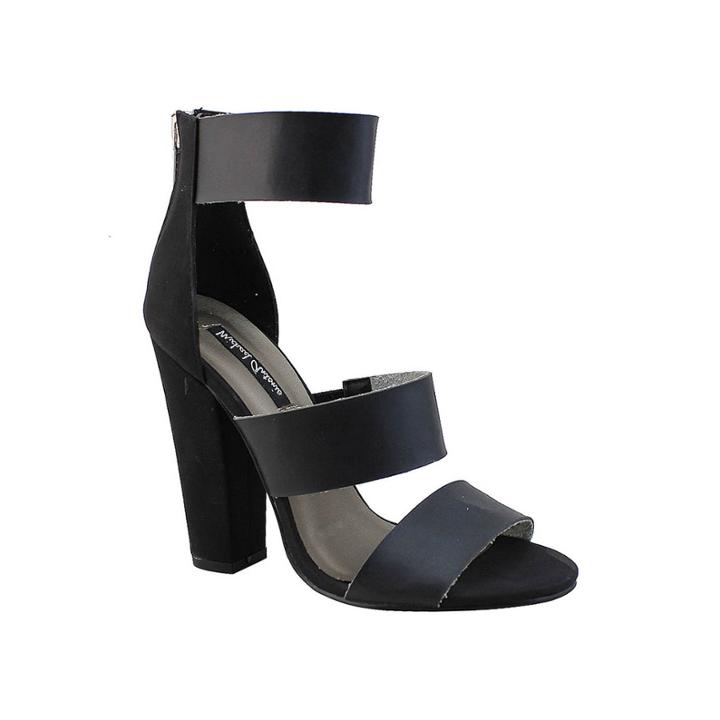 Michael Antonio Joxy Triple-banded Chunky High-heel Sandals