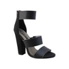 Michael Antonio Joxy Triple-banded Chunky High-heel Sandals