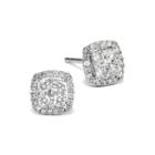 Limited Quantities 1 Ct. T.w. Diamond 14k White Gold Square Earrings