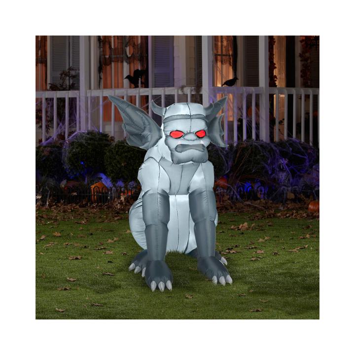 Grey Gargoyle Airblown With Lights