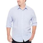 Van Heusen Long Sleeve Checked Button-front Shirt-big And Tall