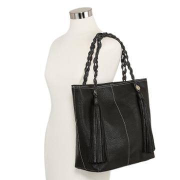 Boiyi Front Tassels Large Tote Bag