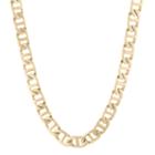 Mens Stainless Steel & Gold-tone Ip 22 10mm Marine Link Chain