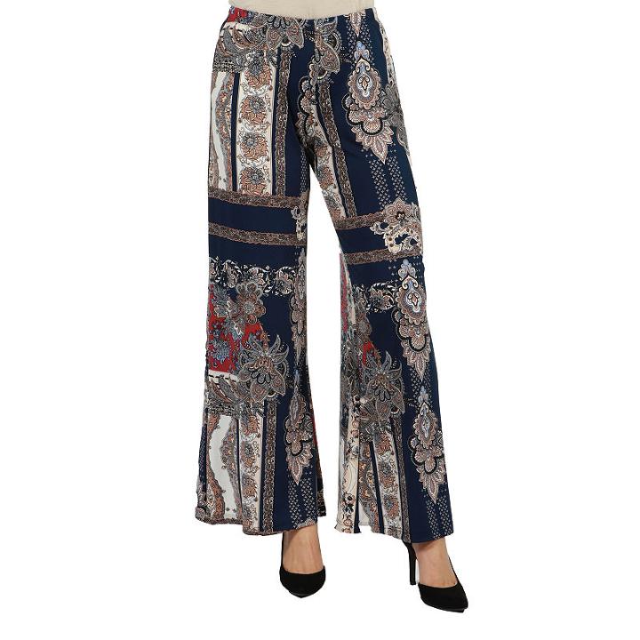 24/7 Comfort Apparel Courtyard Palazzo Pants