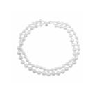 Monet Jewelry Womens White Double Row Necklace