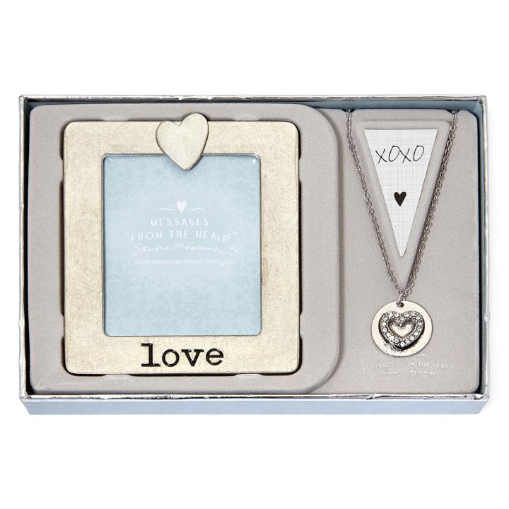Messages From The Heart By Sandra Magsamen Cubic Zirconia Heart Pendant Necklace