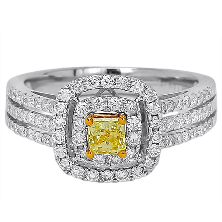Womens 1 Ct. T.w. Diamond Yellow Engagement Ring