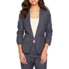 Chelsea Rose Ruched Sleeve Suit Jacket