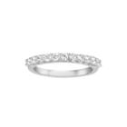 1/2 Ct. T.w. Diamond And Lab-created Sapphire 10k White Gold Band