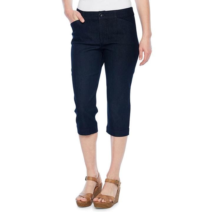 St. John's Bay Classic Stretch Fabric Secretly Slender Capris