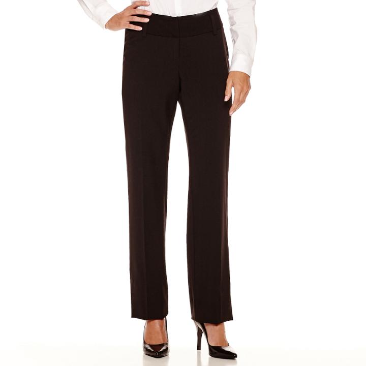 Worthington Curvy-fit Straight-leg Pants
